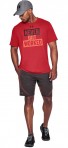 Pánské Tričko od značky Under Armour v červené barvě s kvalitním potiskem Under Armour na hrudi.