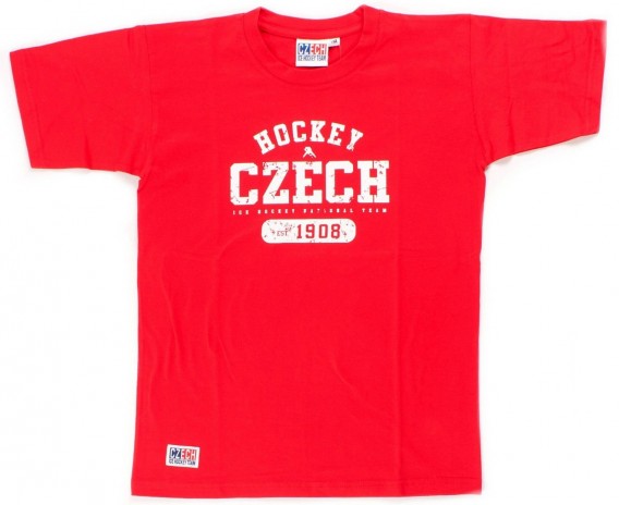 Dětské Tričko Czech Hockey Červený