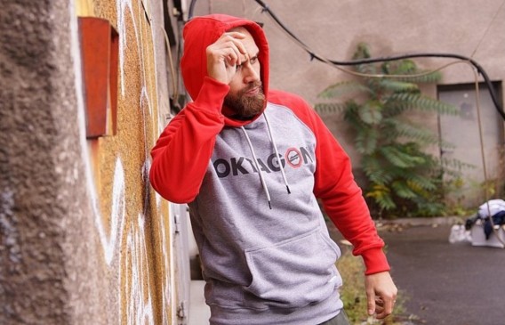 Mikina Oktagon MMA Red Drama