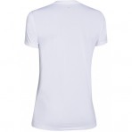 	Dámské Tričko od značky Under Armour v bílé barvě s malým logem Under Armour na prsou.
