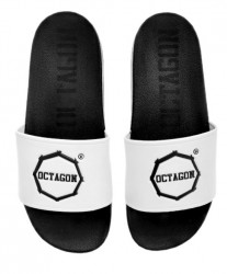 Pantofle Octagon Logo White