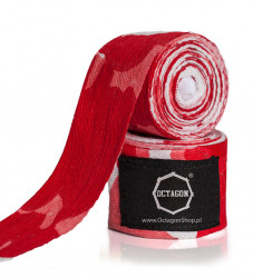 Boxerské Bandáže Octagon Red Camo 3m