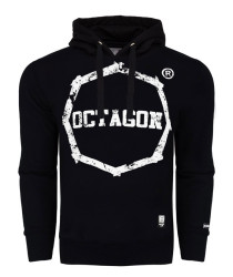Mikina Octagon Logo Smash S Kapucí Černá