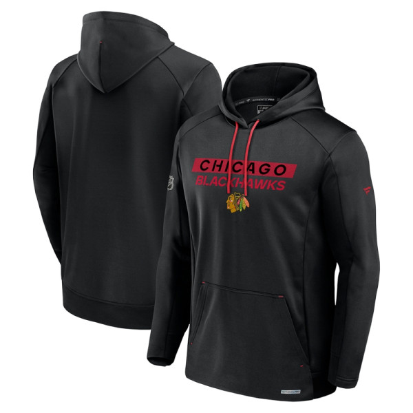 Mikina Chicago Blackhawks AP Rink Poly Fleece Pullover Hood