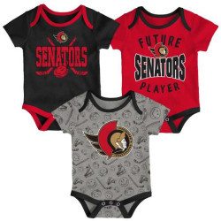 Bodýčko Ottawa Senators 3PK Baby Set